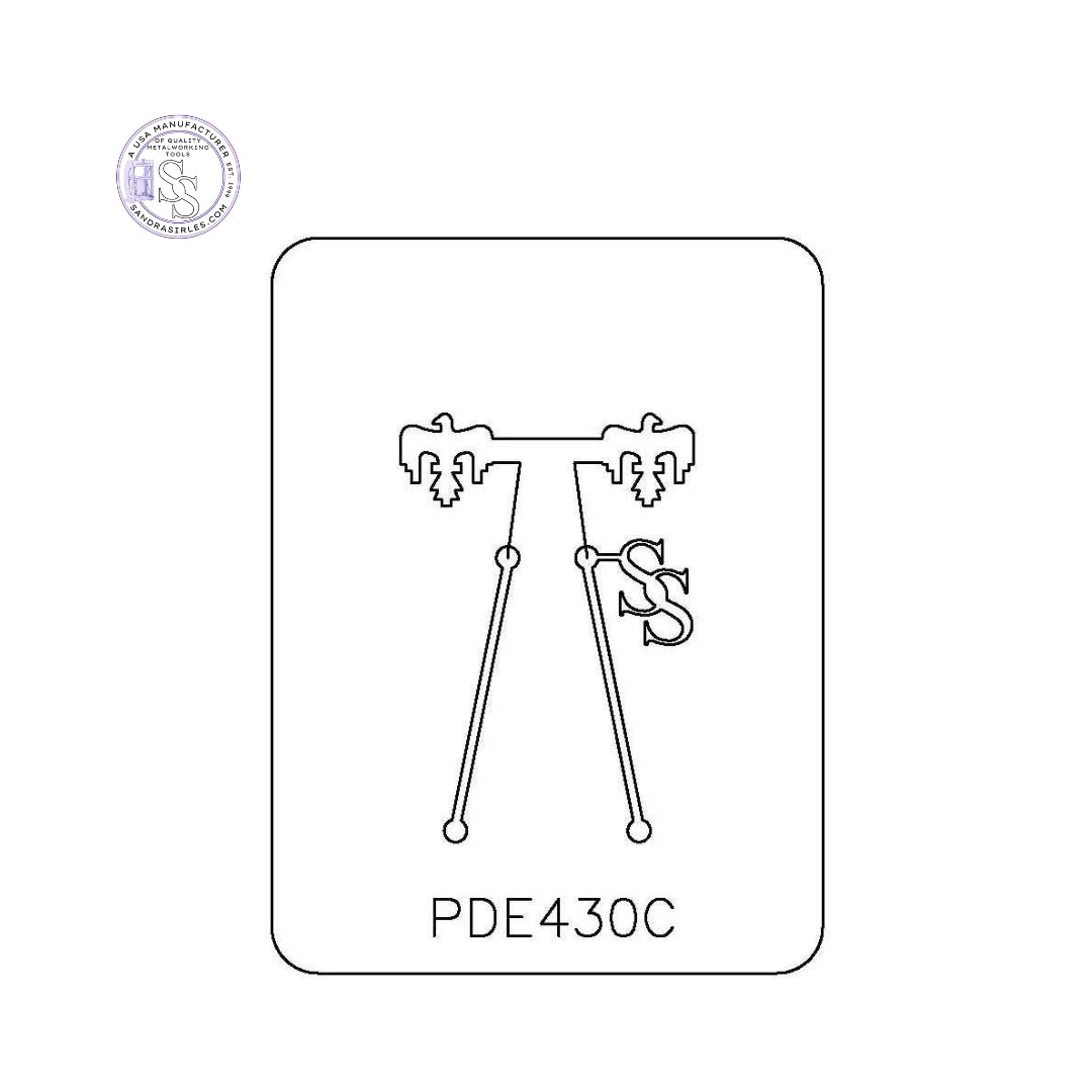 PANCAKE DIE PDE430C EARRINGS SW THUNDERBIRD